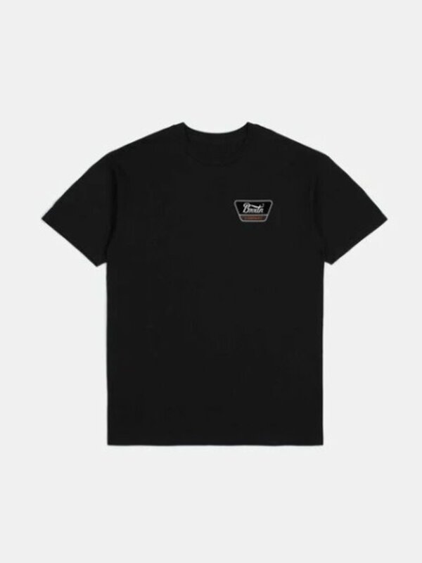 Brixton T-shirt homme linwood black/orange/white