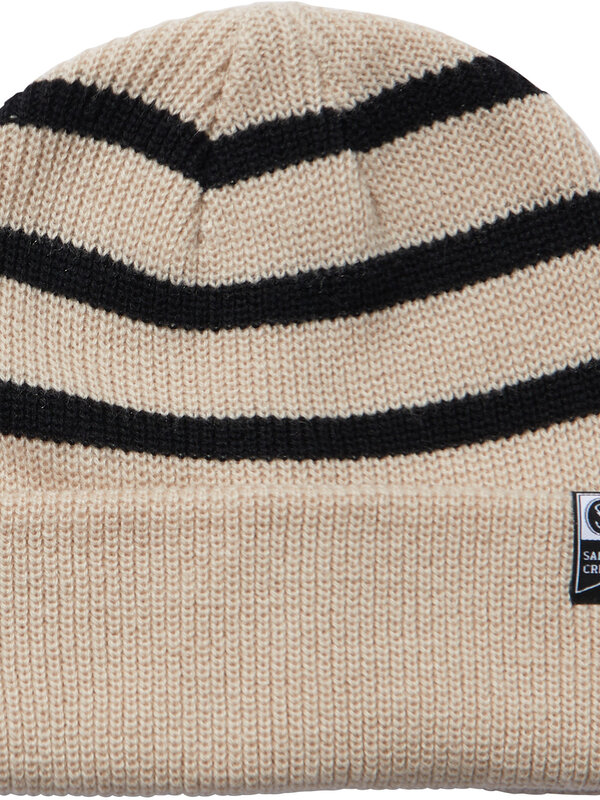 salty crew Tuque lighthouse oatmeal/black