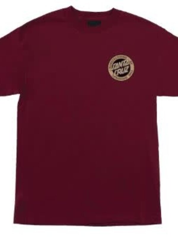 Santa Cruz T-shirt homme carved mfg maroon