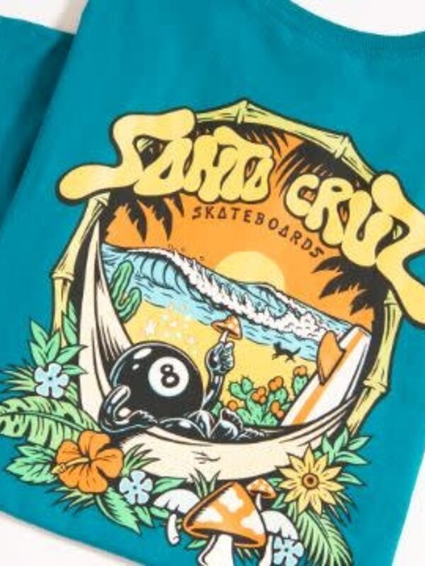 Santa Cruz T-shirt homme winkowski 8baller trip galapagos blue
