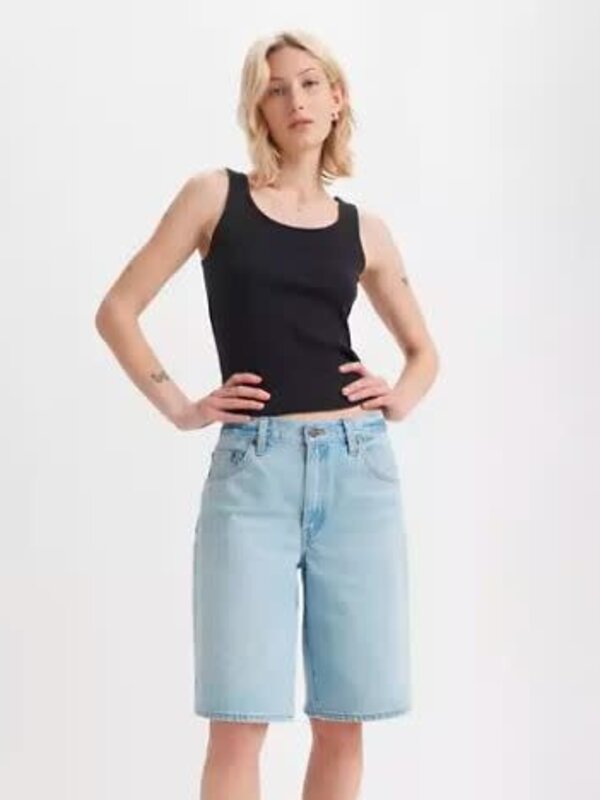 levi's Jorts femme baggy dad light wash