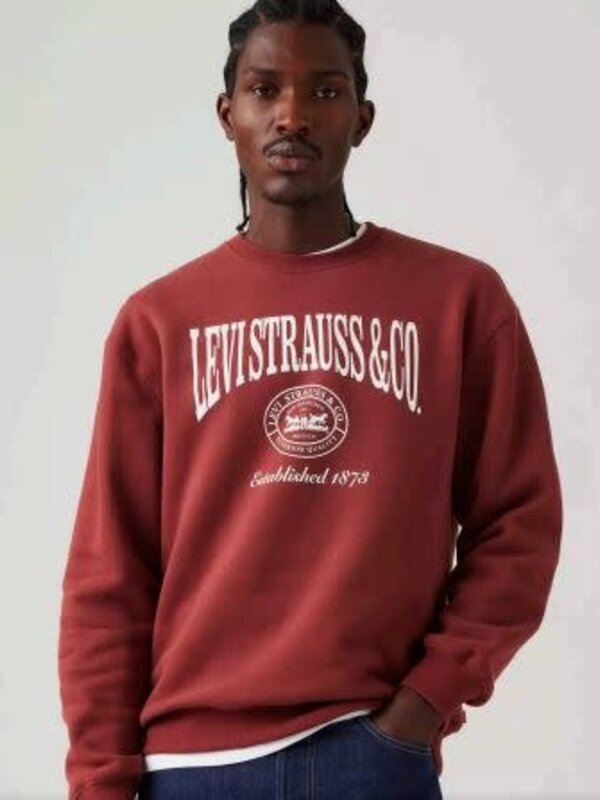 levi's Ouaté homme relaxed graphic crewneck red