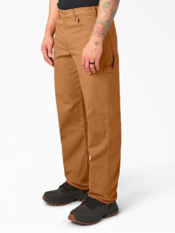 Dickies Jeans homme  utility carpenter relaxed rinsed brown duck