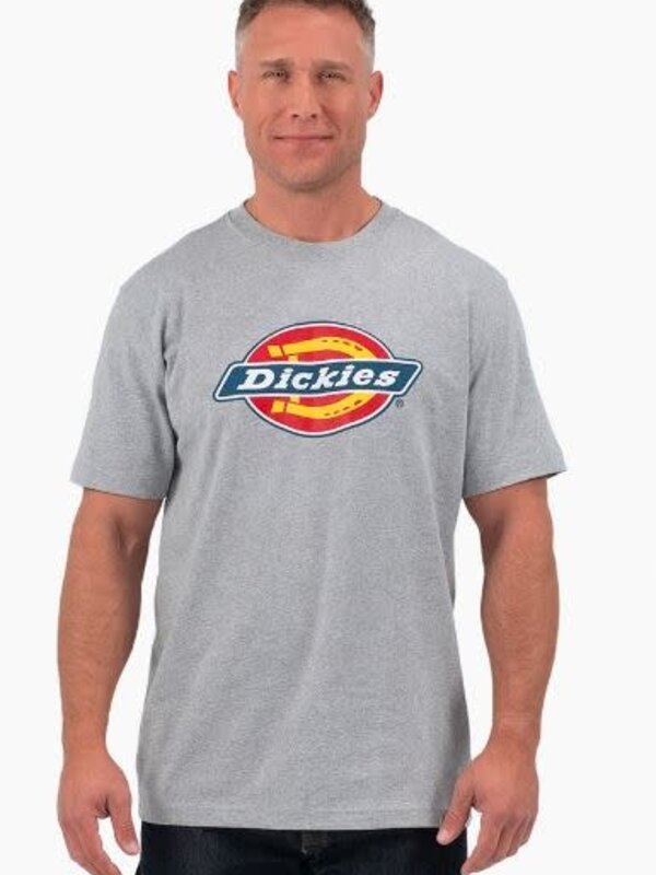 Dickies T-shirt homme heavyweight tricolor logo heather gray