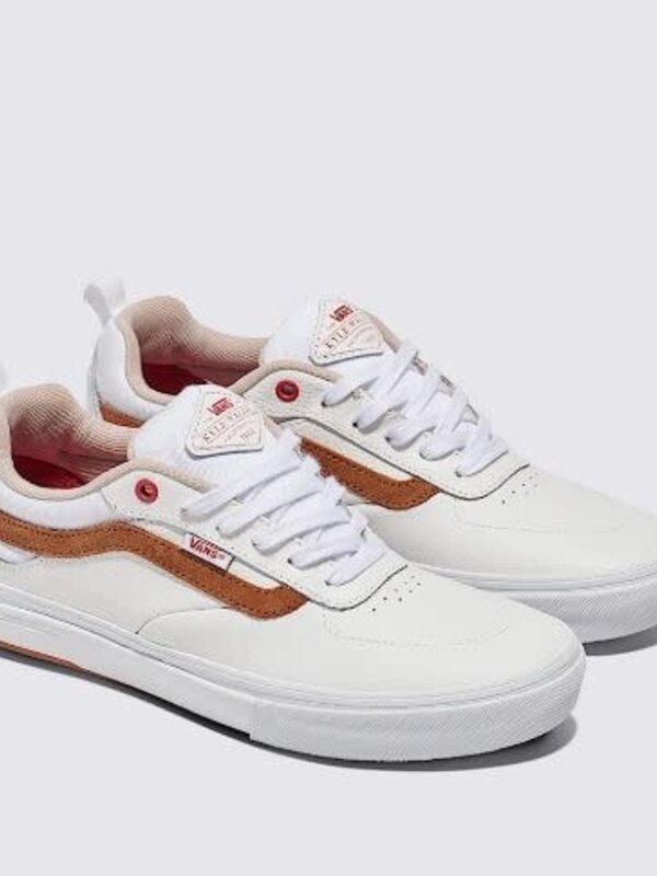 vans Soulier homme skate Kyle Walker leather white /red
