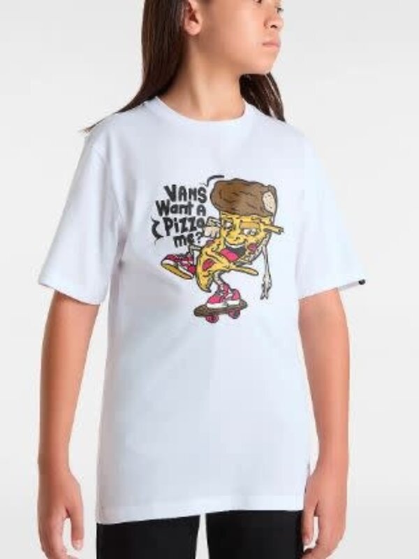 vans T-shirt junior pizza Me white