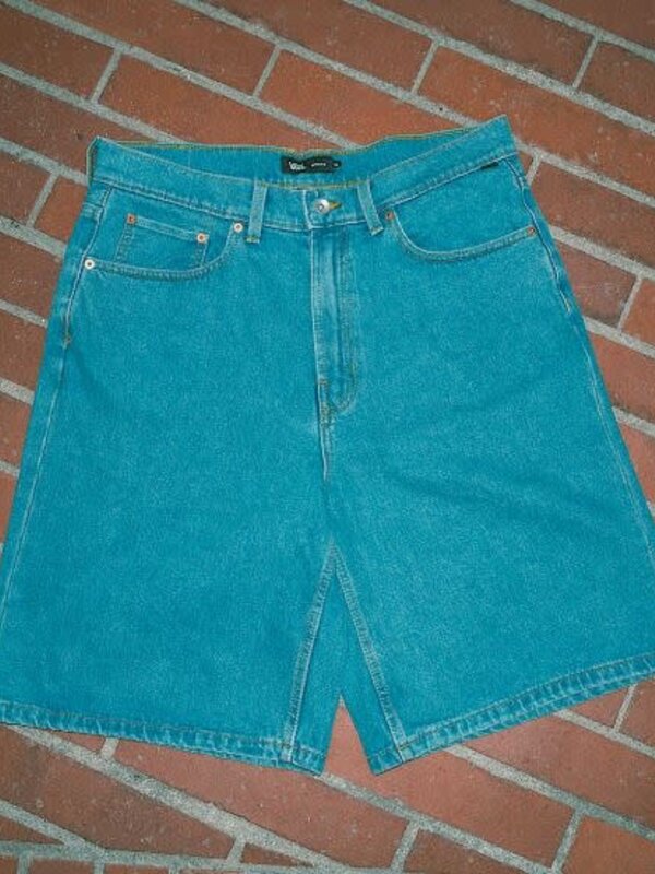 vans Short junior check-5 baggy denim stonewash blue