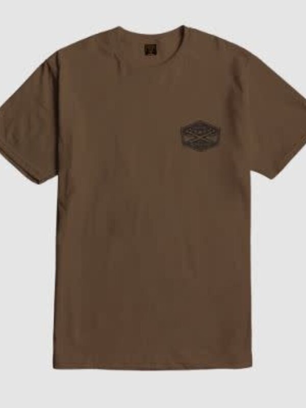 Dark seas T-shirt Homme progressive gravel coyote brown