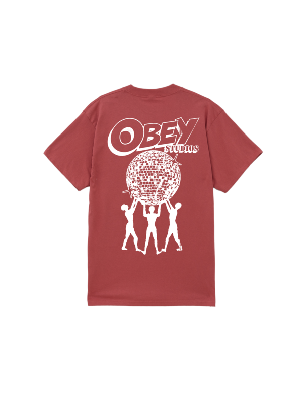 Obey T-shirt homme obey uplift mineral red