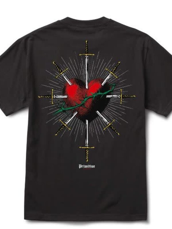 primitive T-shirt homme  saint black