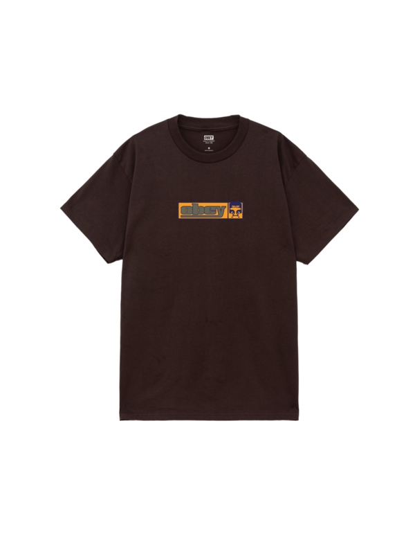 Obey T-shirt homme obey 90's icon java brown