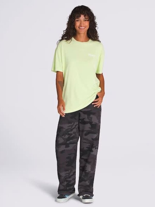 vans T-shirt femme suspension oversized shadow lime