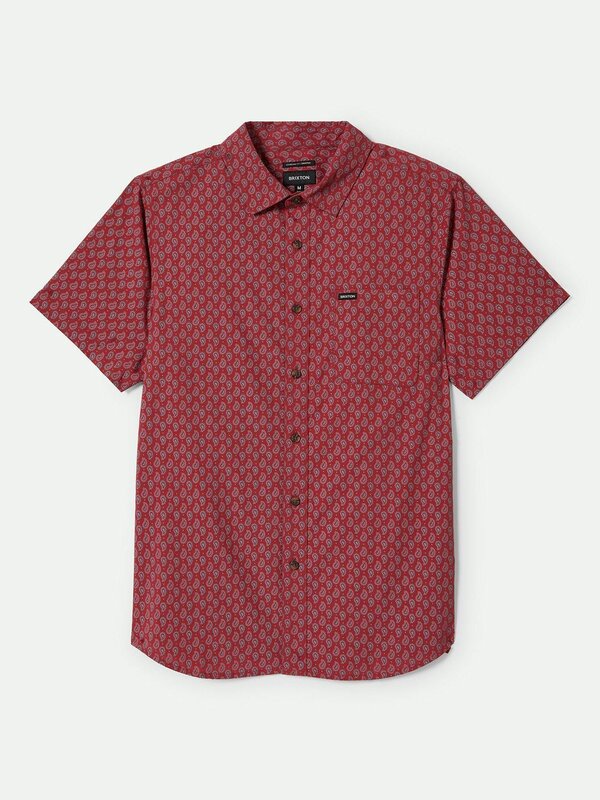 Brixton Chemise homme charter print rust red/paisley