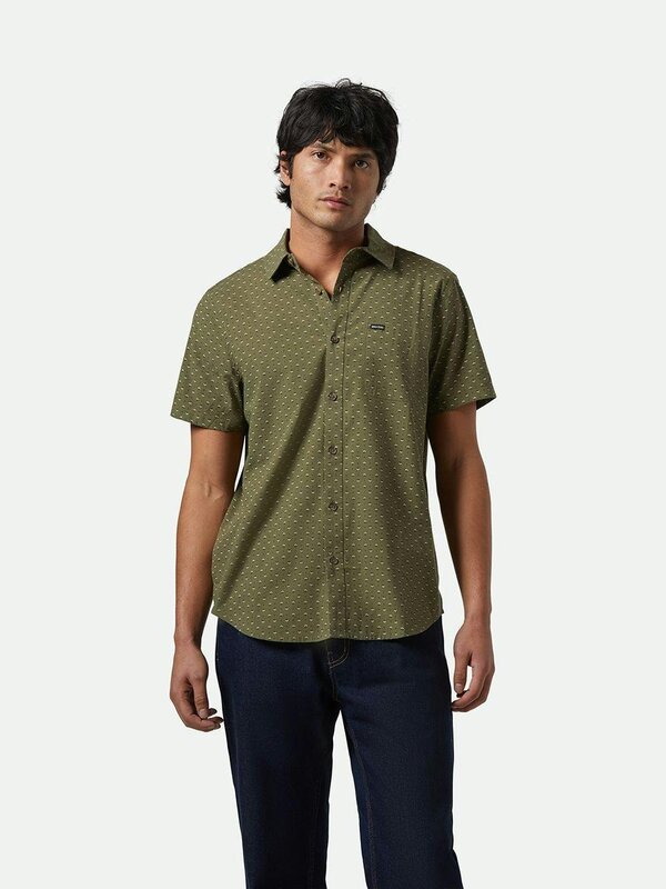 Brixton Chemise homme  charter print ivy green /micro floral