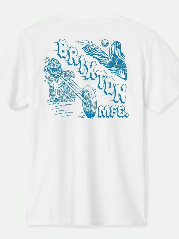 Brixton T-shirt homme paco tailored white