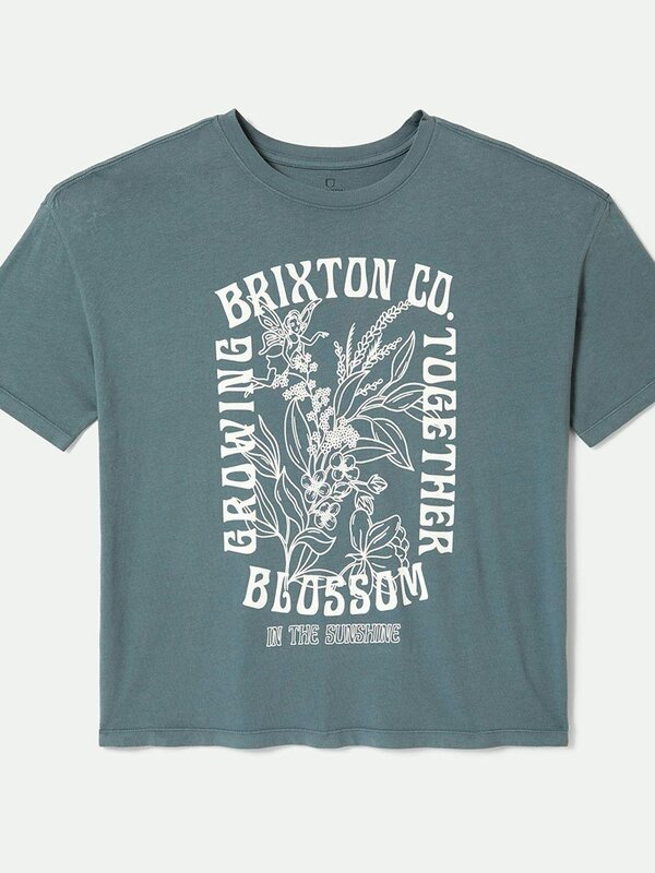 Brixton T-shirt femme bloom oversized boyfriend basalt