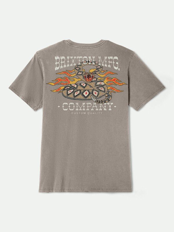 Brixton T-shirt homme hardee cinder worn  wash