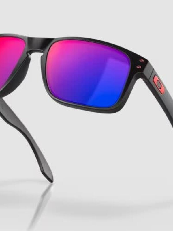 Oakley Lunette soleil holbrook matte black w/ positive red iridium