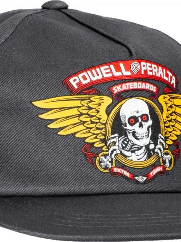 Powell Peralta Casquette winged ripper snapback charcoal