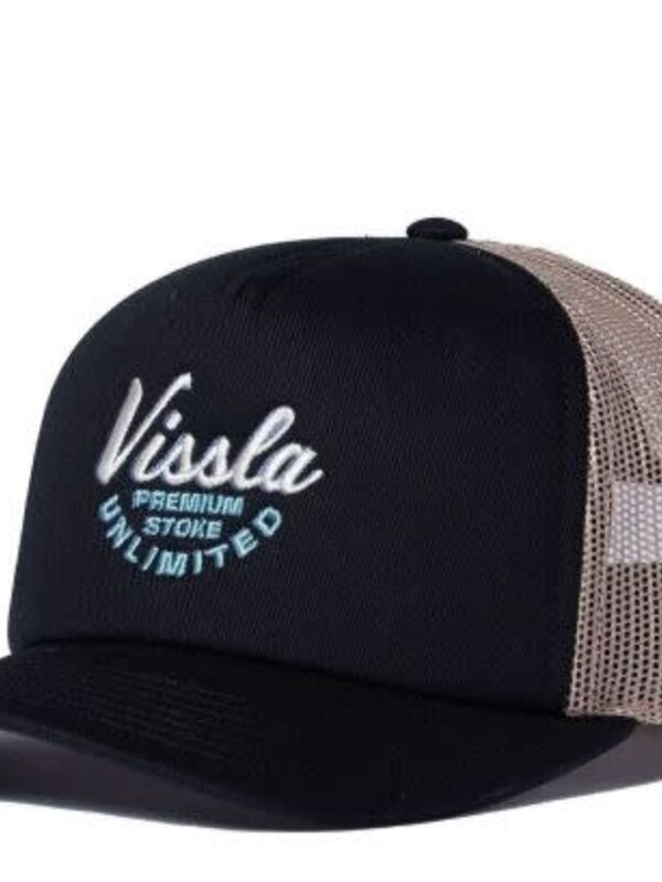 Vissla Casquette homme garage foam trucker black