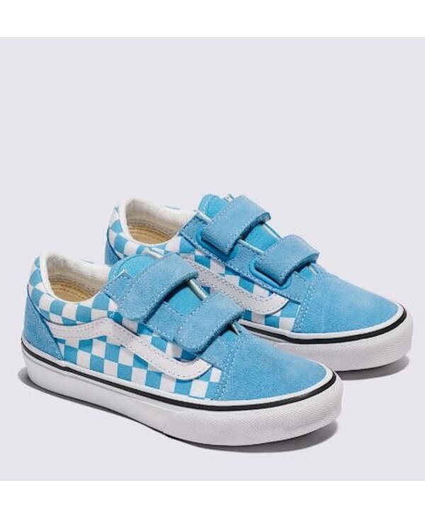 Soulier junior  old skool V color theory checkerboard heritage blue/white