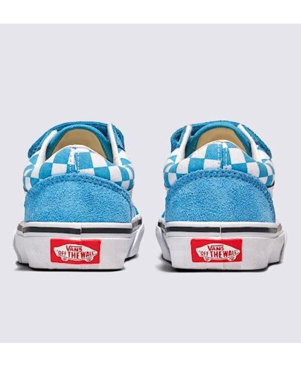 Soulier junior  old skool V color theory checkerboard heritage blue/white
