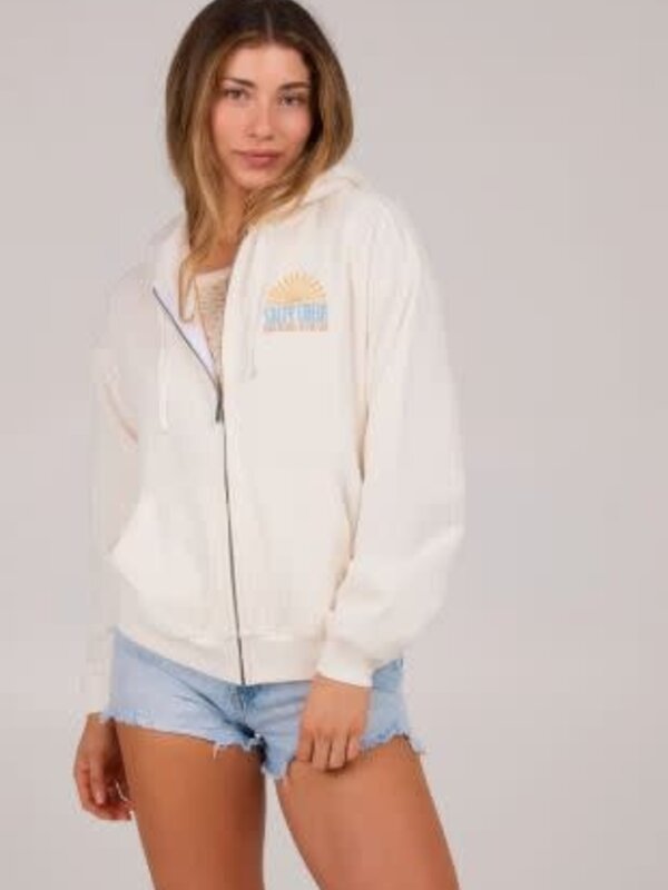 salty crew Ouaté femme in the rays zip off white