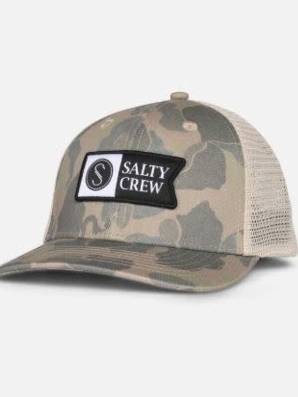 salty crew Casquette junior pinnacle retro trucker sand camo