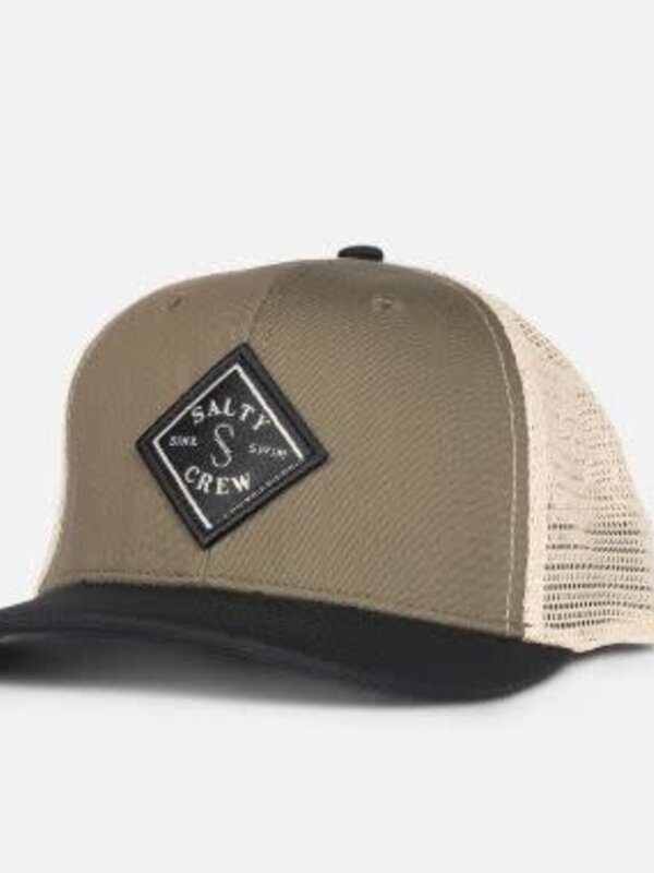 salty crew Casquette junior sealine retro trucker olive /black
