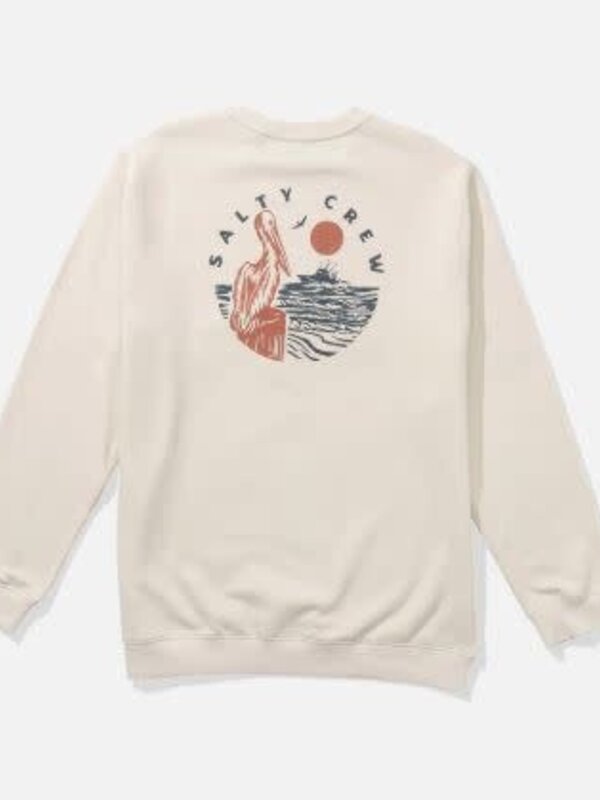 salty crew Ouaté homme stake out crew bone