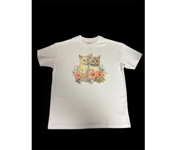 T-shirt femme smitten oversized white