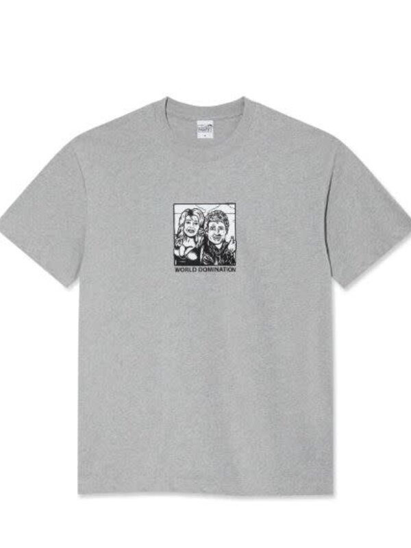Polar Skate Co. T-shirt homme world domination heather grey