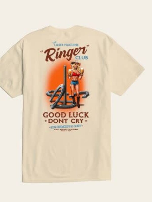 Loser Machine T-shirt homme ringer club  cream