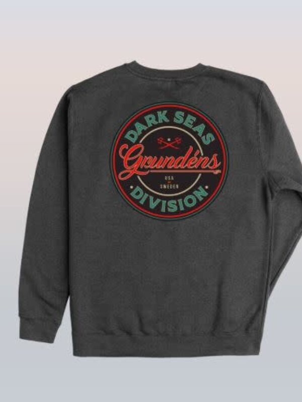Dark seas Ouaté homme instinctive crew heather charcoal
