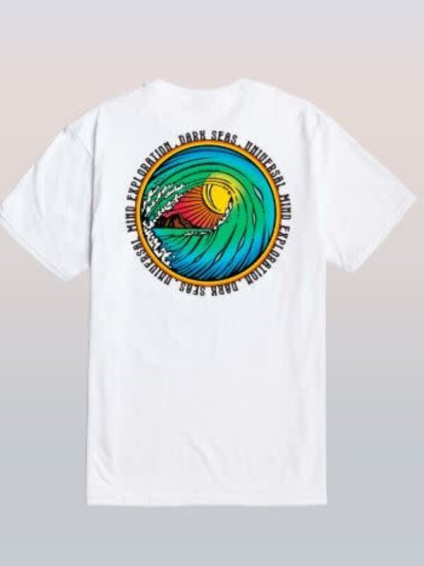 Dark seas T-shirt homme tube time white