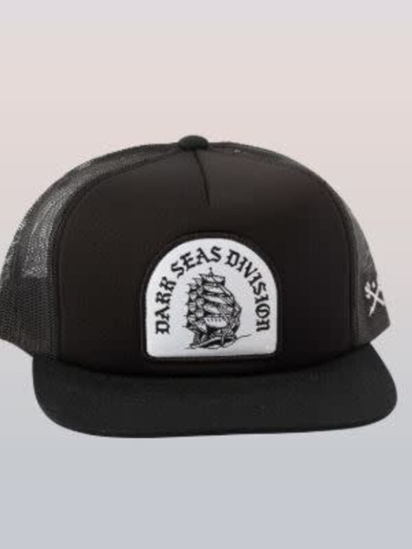 Dark seas Casquette homme clipper trucker black