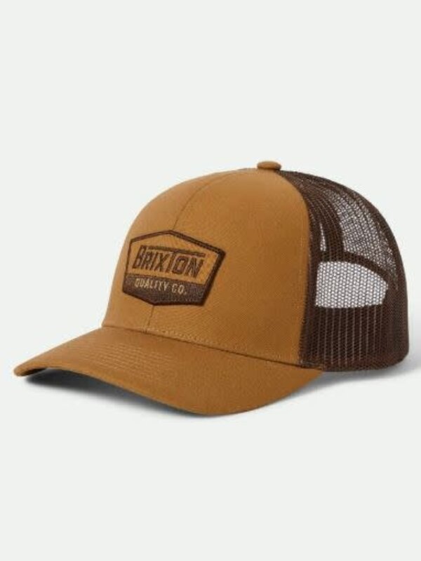 Brixton Casquette homme  regal netplus mp trucker dark khaki/coffee