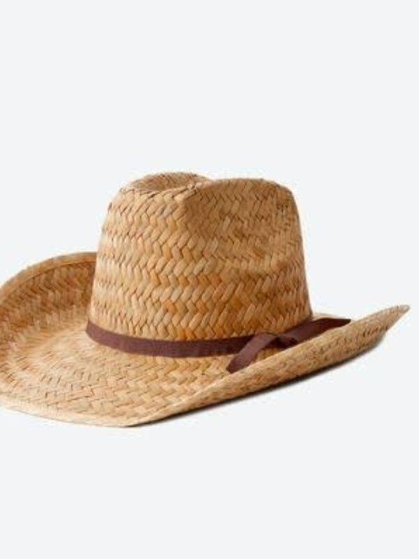 Brixton Chapeau II straw cowboy tan