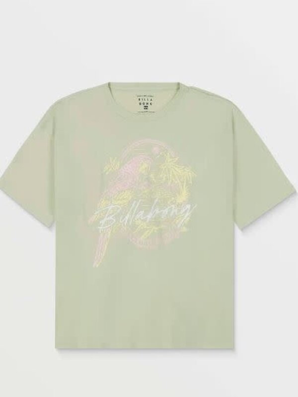 billabong T-shirt junior fille parrot beach oversized sage frost