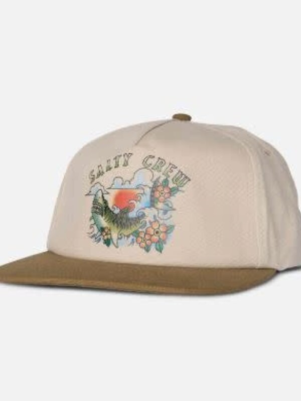 salty crew Casquette homme hopper 5 panel oyster/brown