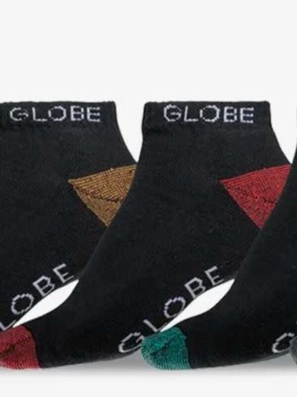 globe Bas homme ingles ankle 5 pack  black/assorted