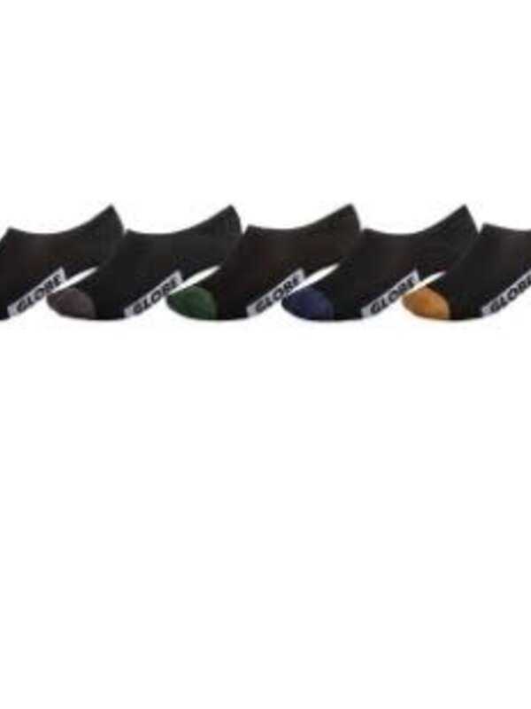 globe Bas homme dip invisible 5 pack black/assorted