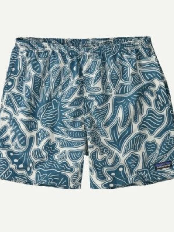 Patagonia Short homme baggies- 5 in bees and flowers steel blue