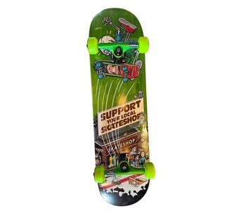 Skateboard complete shop keepersupport green