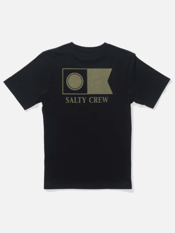 salty crew T-shirt junior flagship fill black
