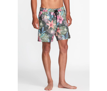 Maillot homme barnes elastic short 17'' black multi