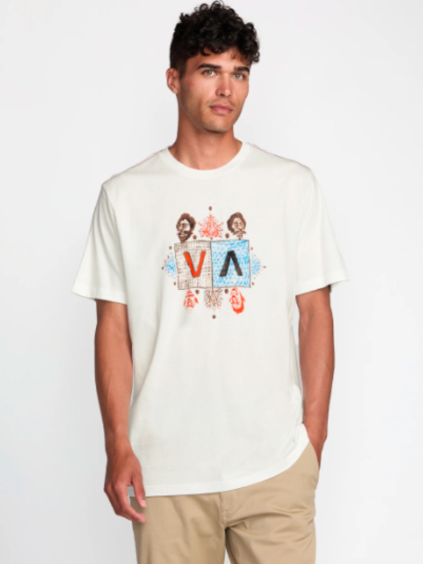 rvca T-shirt homme jacob balance antique white