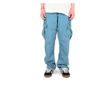 Jeans junior service cargo denim stonewash/blue