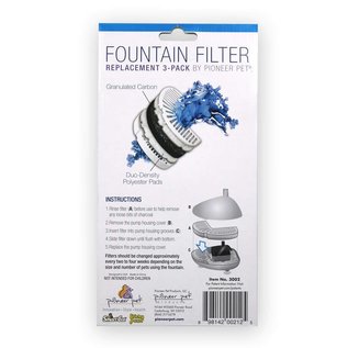 Pioneer Pioneer Pet Fountain Filter - Replacement 3-Pack