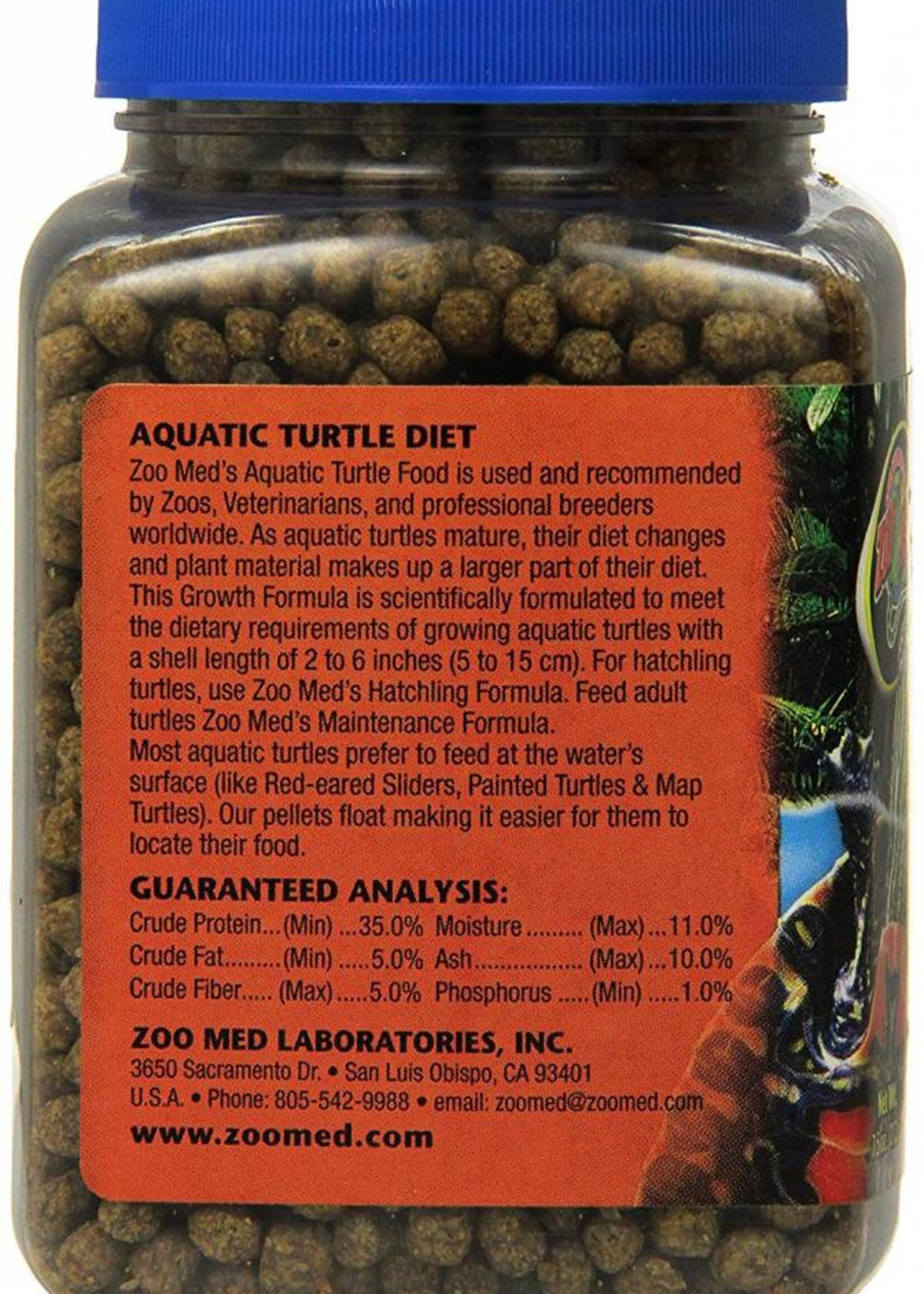 Zoo Med Zoo Med Natural Aquatic Turtle Food Growth Formula 7.5 oz